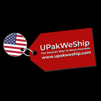 UPakWeShip International Moving and Shipping Logo