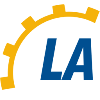 LA Appliances Time Logo