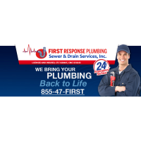 First Response Plumbing Sewer & Drain Services Logo