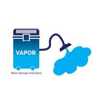 Vapor Water Damage Restoration Logo