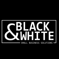 Black & White Small Business Solutions Logo