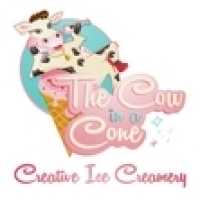 The Cow In A Cone Creative Creamery Logo