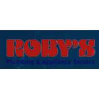Roby's Plumbing, Plumber, Water Heaters, Softener Installation, Muncie, Pendleton Indiana Logo