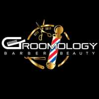 Groomology Barber & Beauty Barbershop Logo