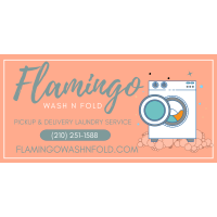 Flamingo Wash N Fold Logo
