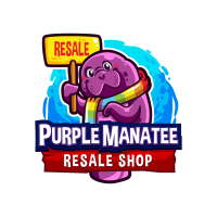 Purple Manatee Resale Shop Logo