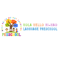 HOLA HELLO Ni Hao Language Preschool Logo