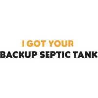 I Got Your Backup Septic Tank  Logo
