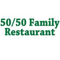 50/50 Family Restaurant Logo