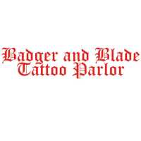 Badger and Blade Tattoo Parlor Logo