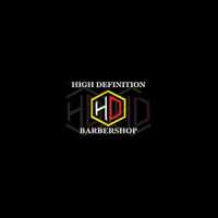High Definition HD Barber Shop Logo
