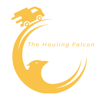 The Hauling Falcon- Junk Removal Service Logo