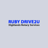 Ruby Drive2U Highlands Notary Services Logo