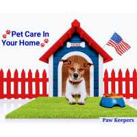 Paw Keepers Dog Walking and Pet Sitting Service Logo