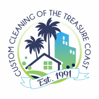 Custom Cleaning of the Treasure Coast Logo