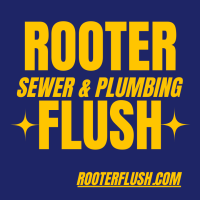 Rooter Flush Sewer and Plumbing Logo