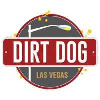 Dirt Dog Fast Food Restaurant Rainbow Logo