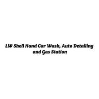 LW Shell Hand Car Wash, Auto Detailing and Gas Station Logo