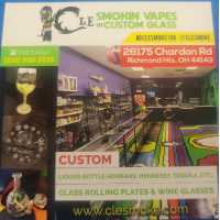 CLE Smokin Vapes & Custom Glass Logo