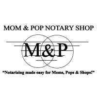 Mom & Pop Notary and Fingerprinting Shop Logo