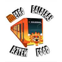Metro Balderas Aztek Food Logo