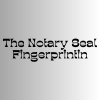 The Notary Seal Fingerprinting (Fairfax) Logo