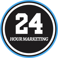 24 Hour Marketing · SEO & Web Design Logo