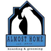 Almost Home Speak Dog Logo