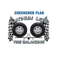 Checkered Flag Tire Balance Beads Logo