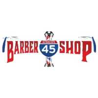 45 Barber Shop Logo