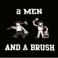 Two Men and a Brush Logo