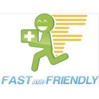 Fast and Friendly Delivery Logo