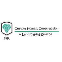 24k Custom Home and Landscaping Service Logo