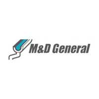 M & D General Seamless Gutters Logo