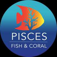 Pisces Fish and Coral Logo