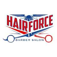 Hair Force One Barbershop Salon Logo