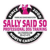 Sally Said So Puppy Training Greensboro Logo