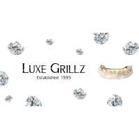 Luxe Grillz: Diamond & Gold Grillz Logo