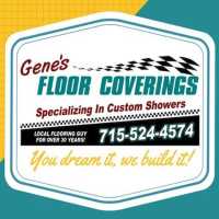 Gene's Floor Coverings, Installation, Custom Showers Logo