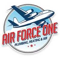 Air Force One Plumbing Heating & Air Logo