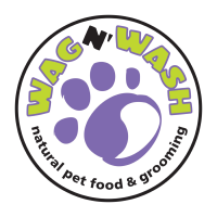 Wag N' Wash Natural Pet Food & Grooming Logo
