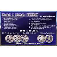 Rolling Tire & Auto Repair - Auto Repair Service Lompoc CA Logo