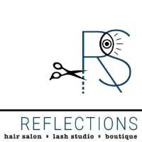 REFLECTIONS hair salon, lash studio & boutique Logo