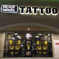 Broken Dagger Tattoo Logo