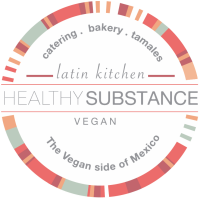 Healthy Substance Vegan Restaurant Logo