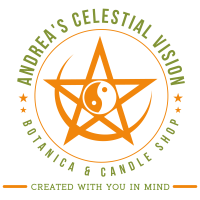 Andrea's Celestial Vision Botanica & Candle Shop Logo