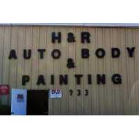H & R Auto Body Shop Logo