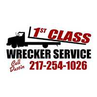 1st Class Wrecker Service Logo