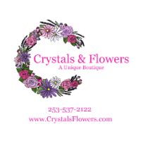 Crystals & Flowers A Unique Boutique Logo