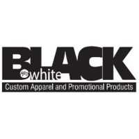 Black And White Custom Apparel and Promotional Products Logo